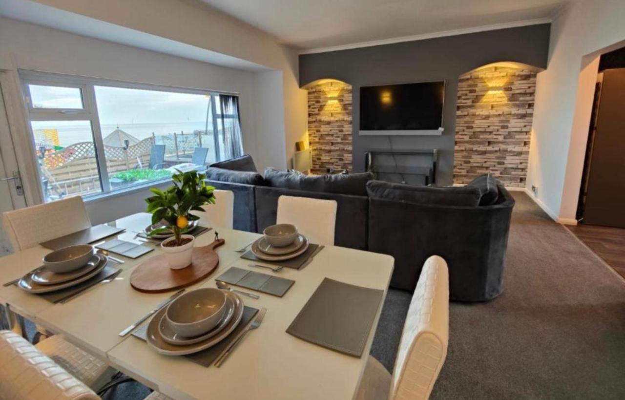 Sea View Apartment Large Balcony Whirlpool Bath 2 Bedrooms Sky Glass Tv Bridlington Dış mekan fotoğraf